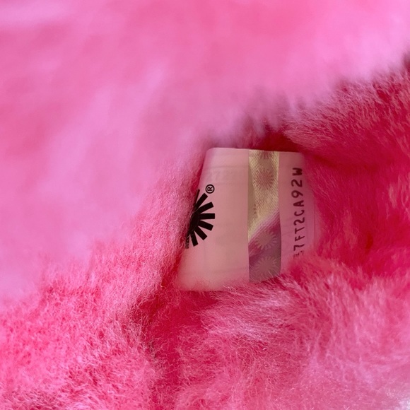 UGG Scuffette II Strawberry Sorbet Suede Slippers - Picture 7 of 8